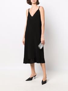 Balenciaga Ribgebreide jurk - Zwart