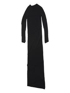 Balenciaga Geribbelde maxi-jurk - Zwart