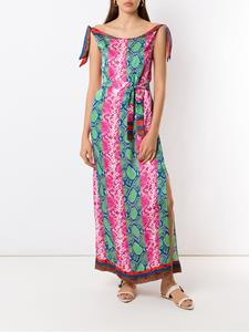 Amir Slama Maxi-jurk met slangenprint - Veelkleurig