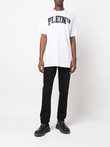 Philipp Plein T-shirt verfraaid met logo - Wit