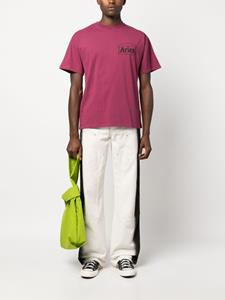 Aries logo-print cotton T-shirt - Roze