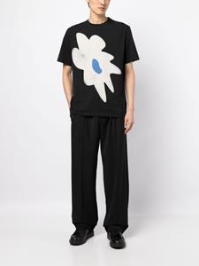 Paul Smith floral-print organic cotton T-shirt - Zwart