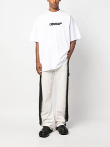 Off-White logo-print cotton T-shirt - Wit