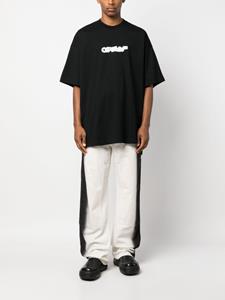 Off-White blurred logo-print cotton T-shirt - Zwart