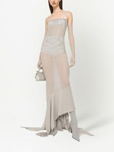 Dolce & Gabbana KIM DOLCE&GABBANA asymmetrische maxi-jurk - Beige