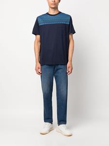 Missoni T-shirt met zigzag-patroon - Blauw