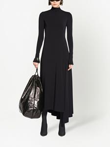 Balenciaga Maxi-jurk met asymmetrische afwerking - Zwart