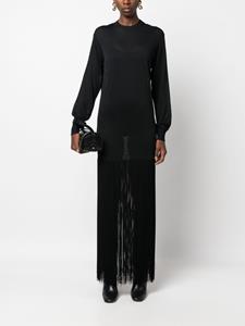 KHAITE Fijngebreide jurk - Zwart