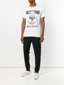 Moschino logo print t-shirt - Wit