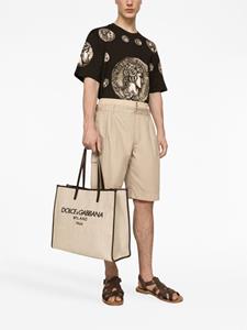 Dolce & Gabbana T-shirt met print - Bruin