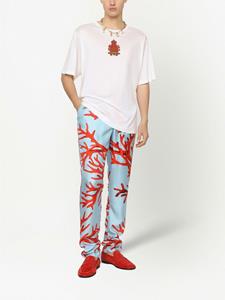 Dolce & Gabbana T-shirt met logopatch - Wit