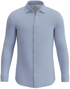 Desoto Overhemd Kent Print Lichtblauw