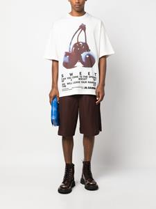 Jil Sander graphic-print cotton T-shirt - Wit