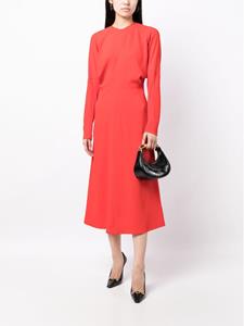 Victoria Beckham Dolman fitted-waist dress - Rood