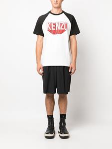 Kenzo logo-print raglan-sleeve T-shirt - Wit