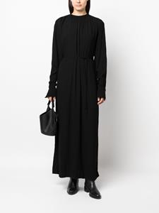 TOTEME Maxi-jurk met gestrikte taille - Zwart
