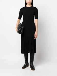 JOSEPH Ribgebreide midi-jurk - Zwart