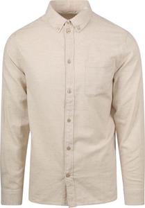 KnowledgeCotton Apparel Langarmhemd Regular Fit Melangé Flannel Shirt