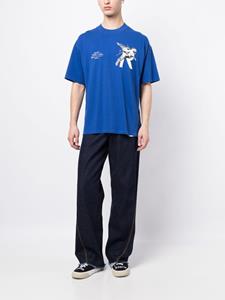 Represent graphic-print cotton T-shirt - Blauw