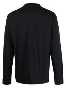 Massimo Alba T-shirt met lange mouwen - Zwart
