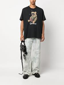 Doublet graphic-print cotton T-shirt - Zwart