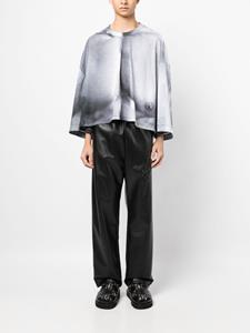 Doublet gathered printed long-sleeve T-shirt - Grijs