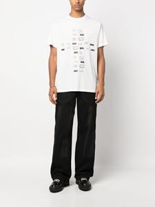424 graphic-print cotton T-shirt - Wit
