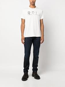Ralph Lauren RRL metallic effect logo-print T-shirt - Beige