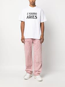 Aries J'Adoro  cotton T-shirt - Wit