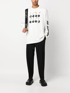 Jil Sander long-sleeve cotton T-shirt - Wit