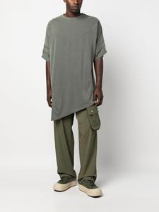 A-COLD-WALL* Contour asymmetric cotton-blend T-shirt - Groen