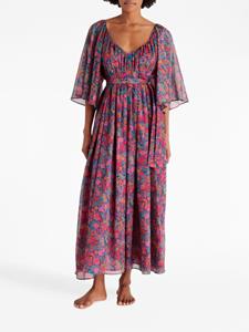 ERES Maxi-jurk met bloemenprint - Roze