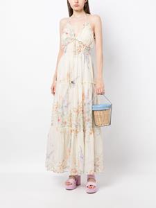 We Are Kindred Maxi-jurk met bloemenprint - Beige