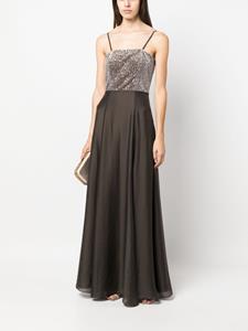 Peserico sequin-embellished flared gown - Bruin