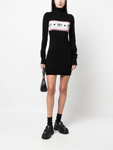 Chiara Ferragni Eyelike knitted dress - Zwart