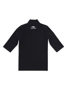 Balenciaga T-shirt met logopatch - Zwart
