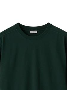 Burberry round-neck cotton T-shirt - Groen