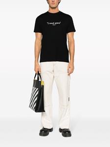 Off-White T-shirt met logoprint - Zwart