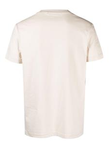 Calvin Klein Jeans logo-embroidered cotton T-shirt - Beige