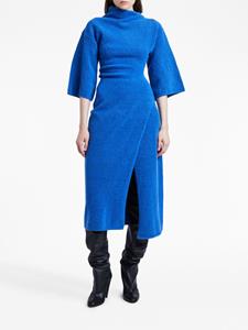 Proenza Schouler cowl-neck drop-shoulder dress - Blauw