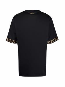 Versace T-shirt met Greca print - Zwart