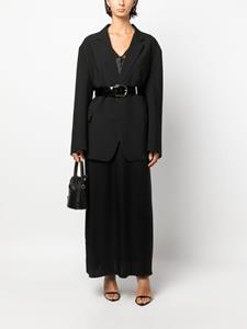 P.A.R.O.S.H. Maxi-jurk met kanten detail - Zwart