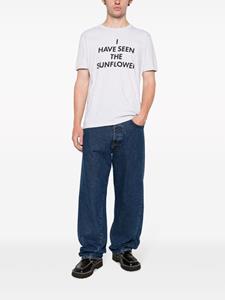 Sunflower slogan-print organic cotton T-shirt - Grijs