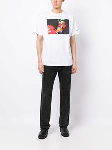 Raf Simons x Wing Shya T-shirt met print - Wit