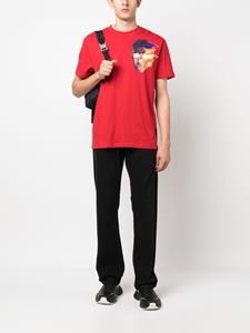 Philipp Plein T-shirt met doodskopprint - Rood