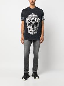 Philipp Plein T-shirt met paisley print - Zwart