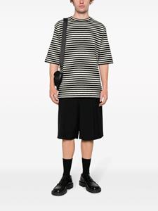 Jil Sander striped shortsleeved T-shirt - Zwart