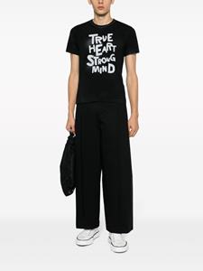 Comme Des Garçons slogan-print cotton T-shirt - Zwart