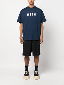 MSGM T-shirt met logoprint - Blauw