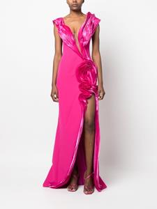 Gaby Charbachy Maxi-jurk met diepe V-hals - Roze